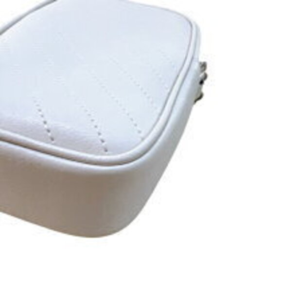 Gucci Blondie Chain Shoulder Bag Ivory White Silver Leather - Picture 11 of 11